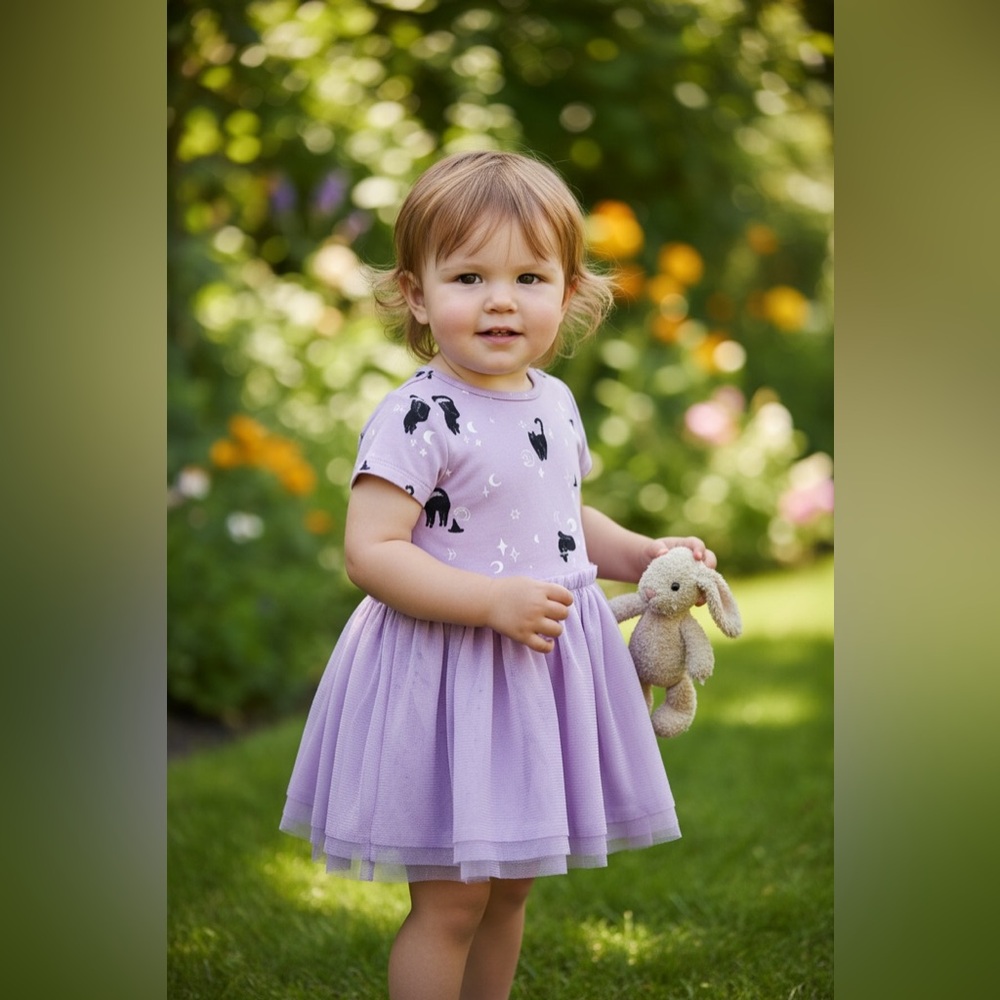 Cat & Jack - NWT - Halloween Themed Pretty Purple Dress